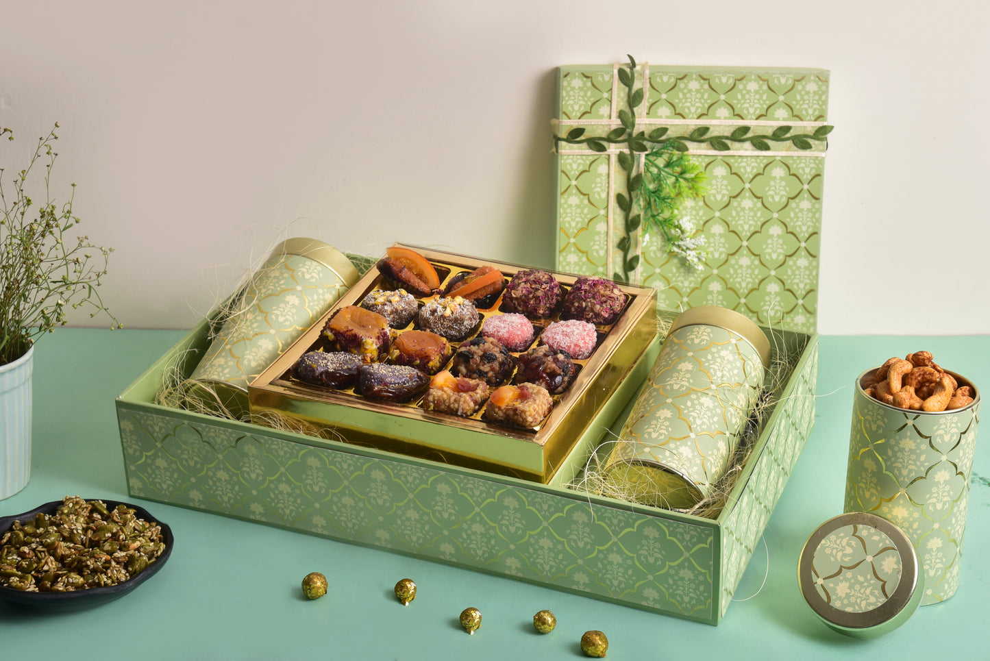 2 Tin Hamper (Green)