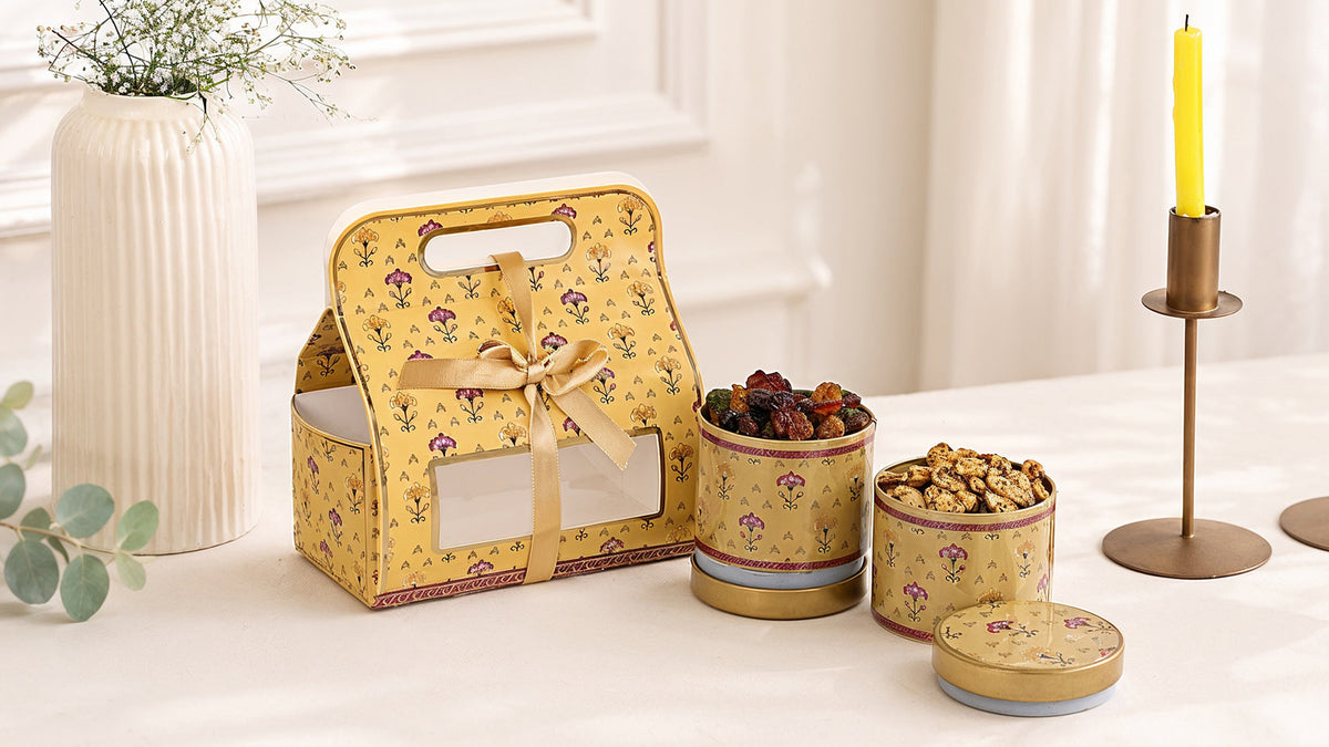 2-Tin Bag (Yellow Flower)