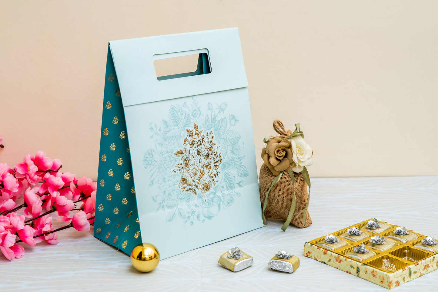 Indian Motif Gift Bag - Multicolor (Set of 10)